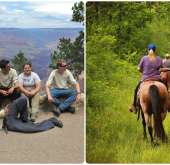frivilligt arbejde i USA med heste ved Grand Canyon