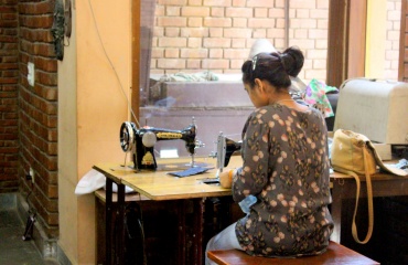 Socialt frivilligt arbejde med kvinder i Indien