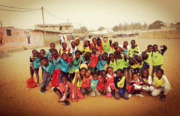 Humanitært forløb på en skole i Senegal