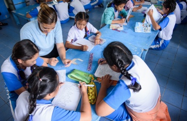 Studerende på frivilligt ophold i Thailand