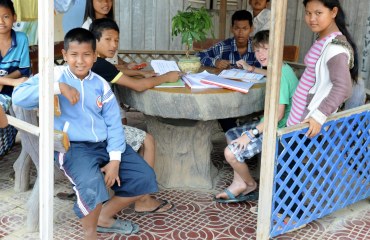 Engagerede praktikanter i Cambodia