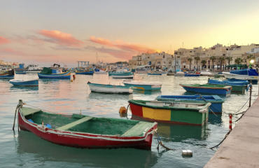 Studerende på sprogophold på Malta