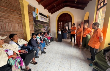 Sundhedsdeltagere, der er med i et lokalt fællesskabsprojekt i Ecuador